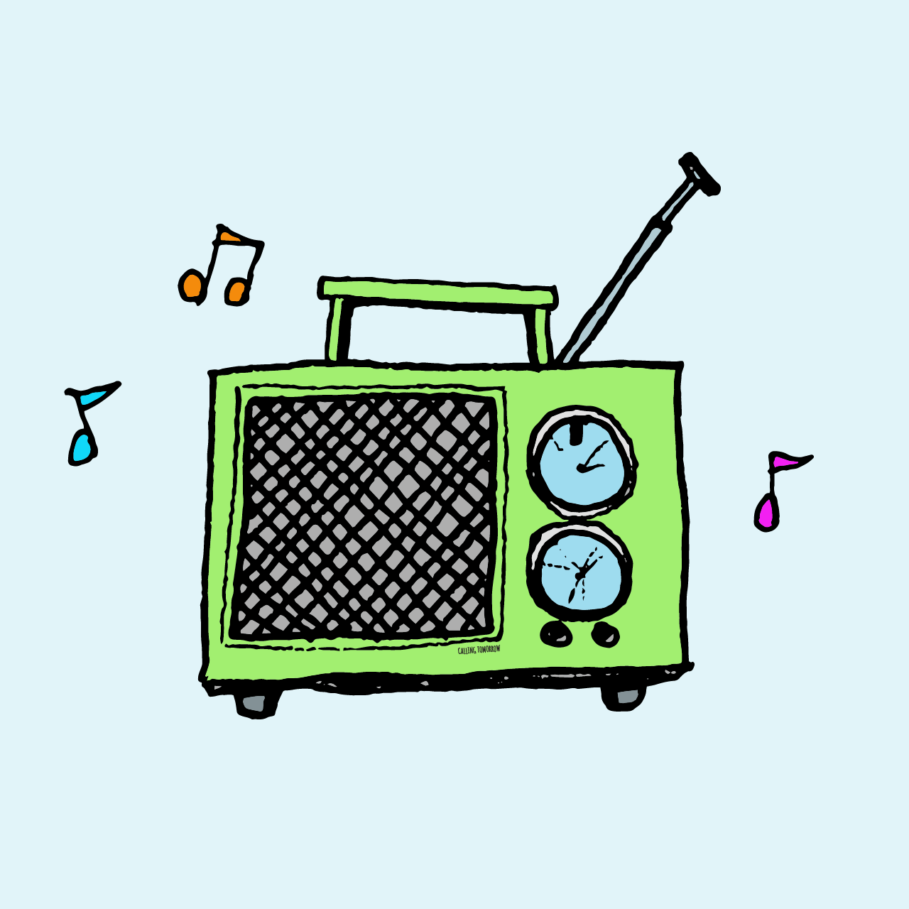Sketchy Radio in Green